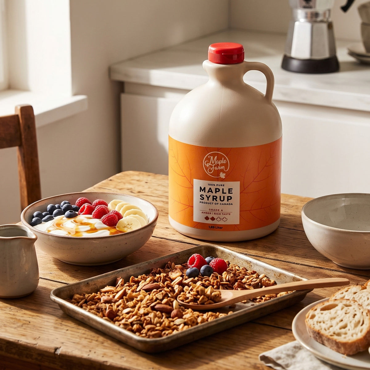 Pure Maple Syrup – Amber – 1.89L Jug