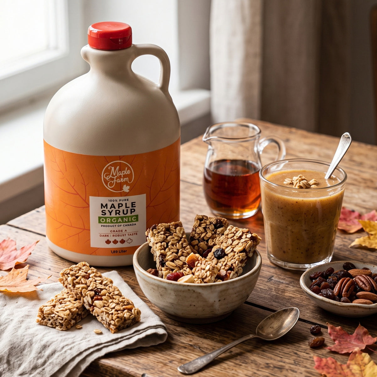Pure Organic Maple Syrup – Dark - 1.89L Jug