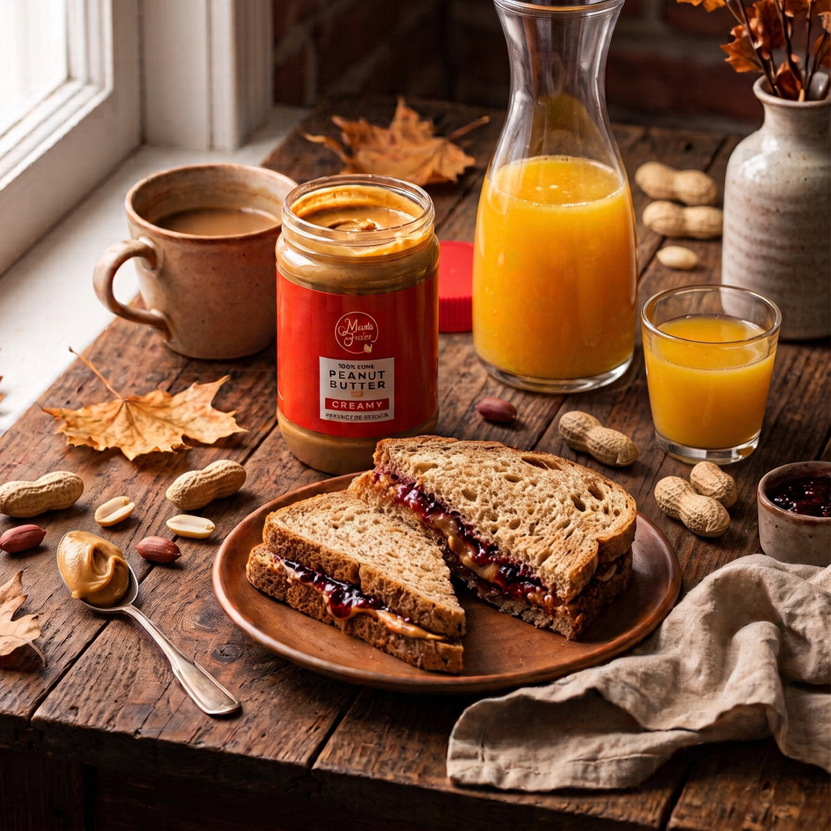 Pure Creamy Peanut Butter - 500g Jar