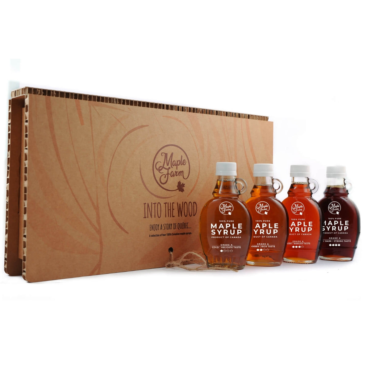 Pure maple syrup - Tasting pack Illustrated gift box 4x189ml