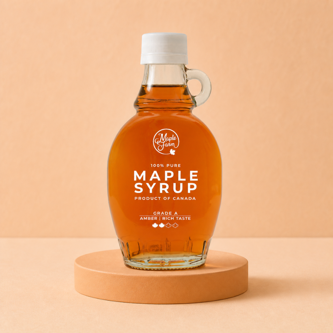 Pure Maple Syrup – Amber – 189ml Bottle