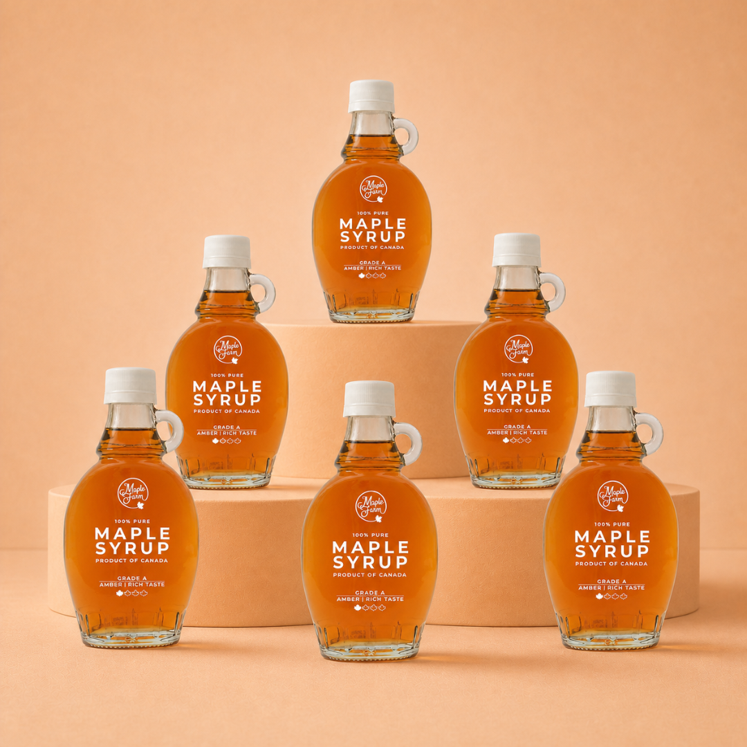 Pure Maple Syrup – Amber – 6x189ml Pack