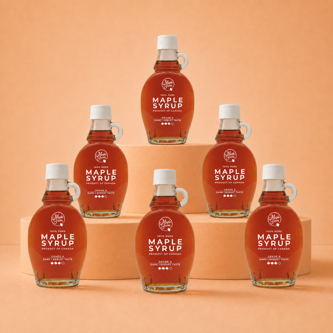 Pure Maple Syrup – Dark – 6x189ml pack