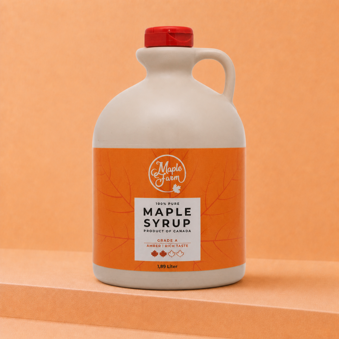 Pure Maple Syrup – Amber – 1.89L Jug