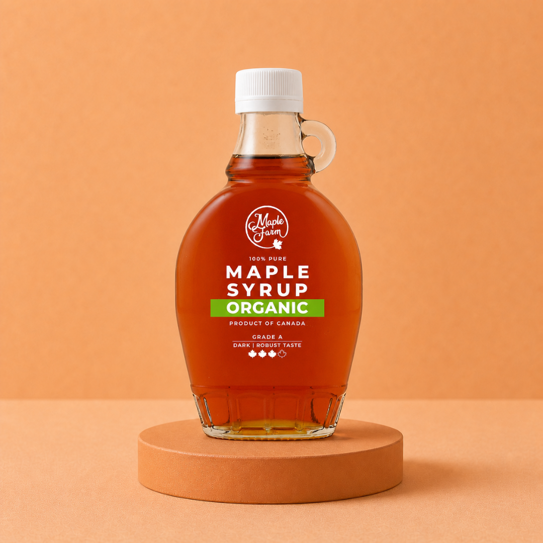 Pure Organic Maple Syrup – Dark - 250ml Bottle