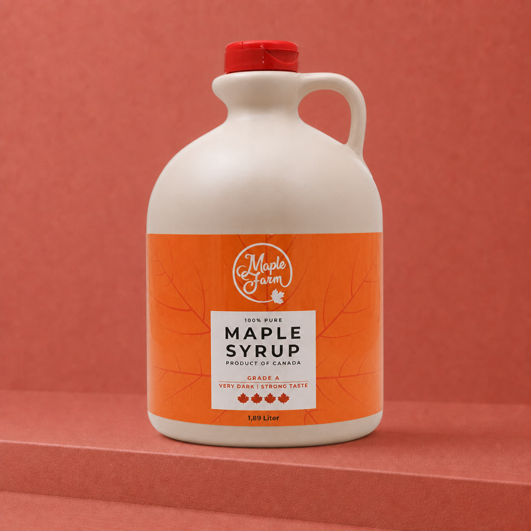 Pure Maple Syrup – Very Dark – 1.89L Jug