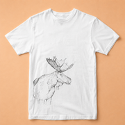 T-SHIRT MOOSE BIANCA MAN - TAGLIA S