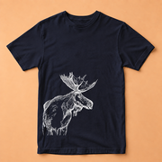 T-SHIRT MOOSE BLUE WOMAN - TAGLIA L