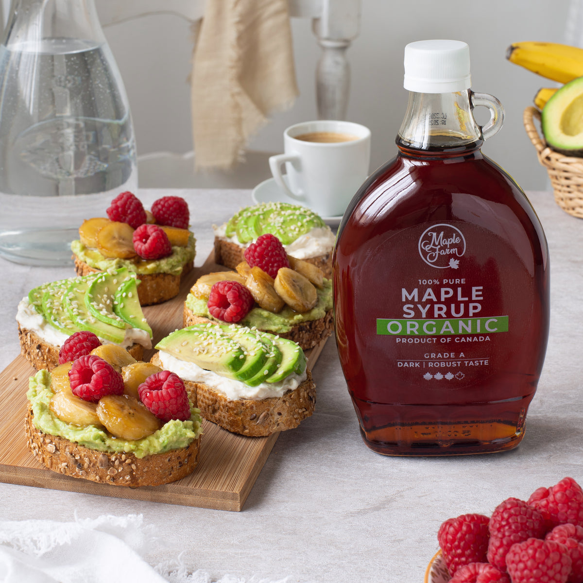 Pure Organic Maple Syrup – Dark - 500ml Bottle