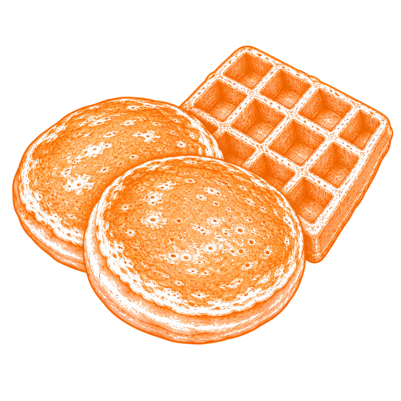 Pancakes and waffles