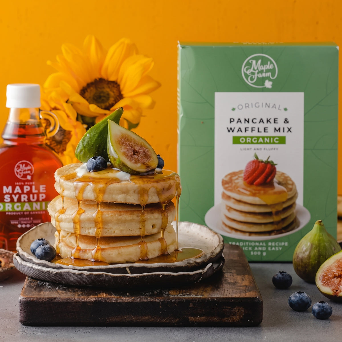 Organic Pancake & Waffle Mix - 250g box