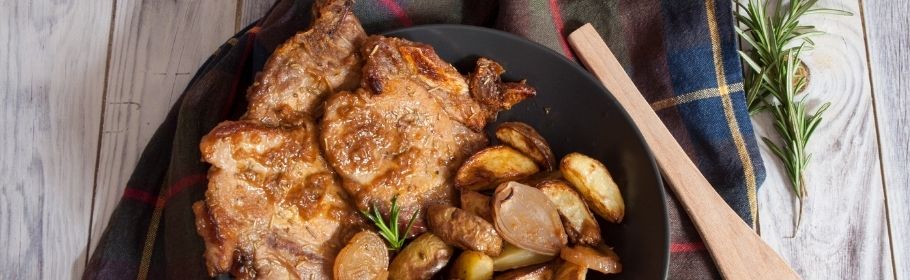 Braciole di maiale allo sciroppo d’acero