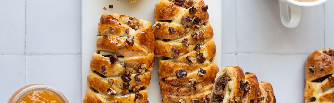 Brioches allo sciroppo d’acero e noci pecan