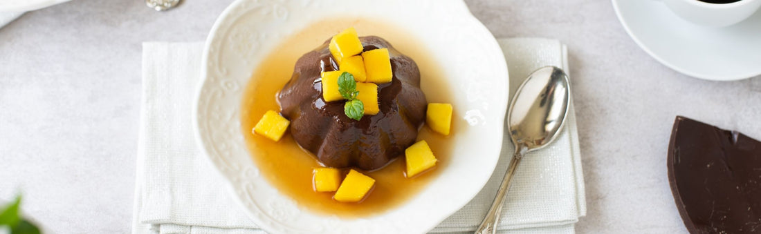 Budino al cioccolato e sciroppo d’acero
