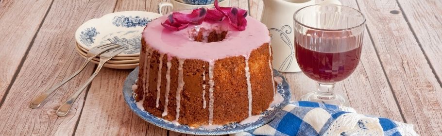 Chiffon cake al succo di cranberry