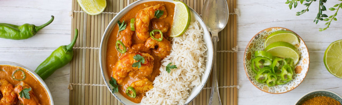 Curry di gamberi con sciroppo d’acero