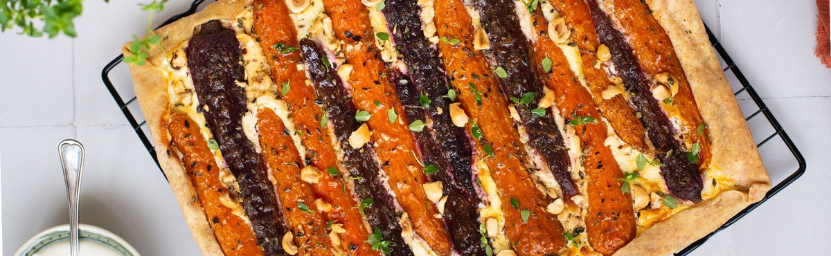 Galette con carote caramellate allo sciroppo d’acero