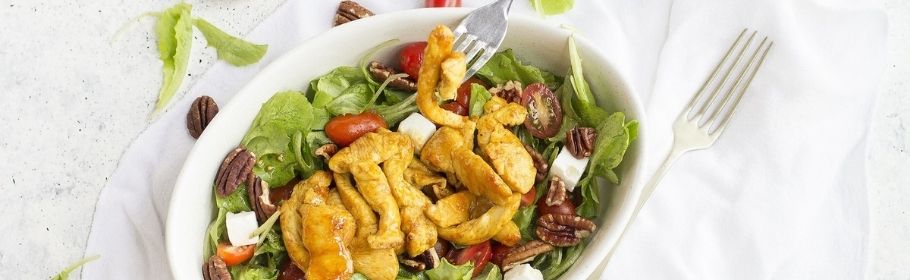 Insalata di pollo allo sciroppo d’acero
