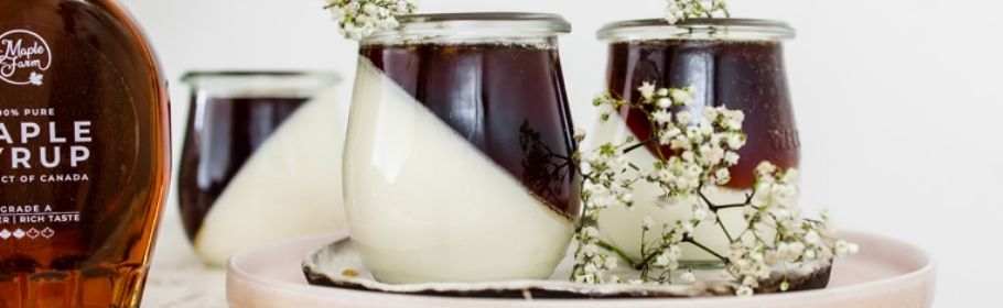 Panna cotta allo sciroppo d’acero