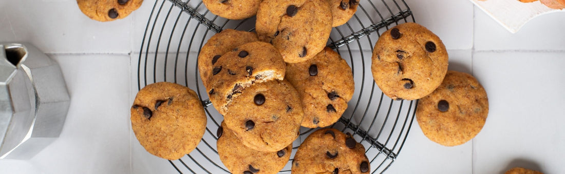 Vegan Cookies con patate dolci, sciroppo d’acero e cioccolato