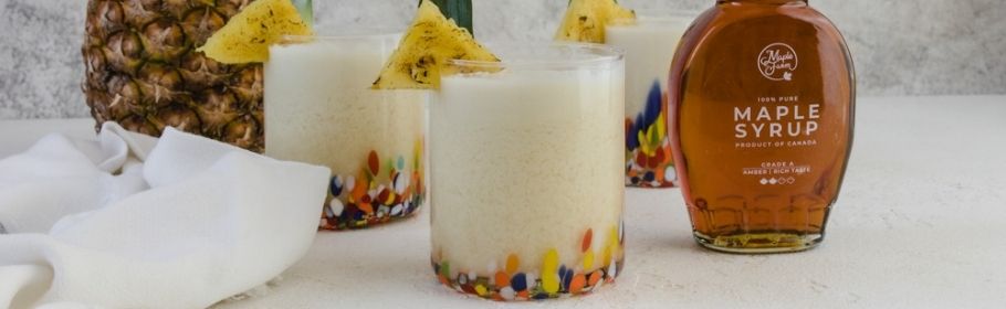 Virgin Colada con sciroppo d’acero