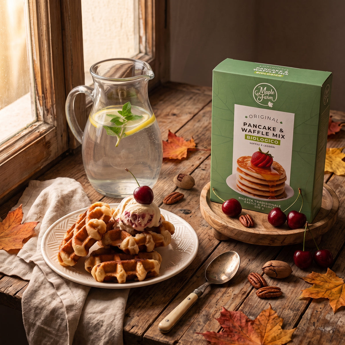 Organic Pancake & Waffle Mix - 250g box