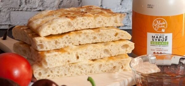 MapleFarm Focaccia con salamoia allo sciroppo d’acero - ricetta